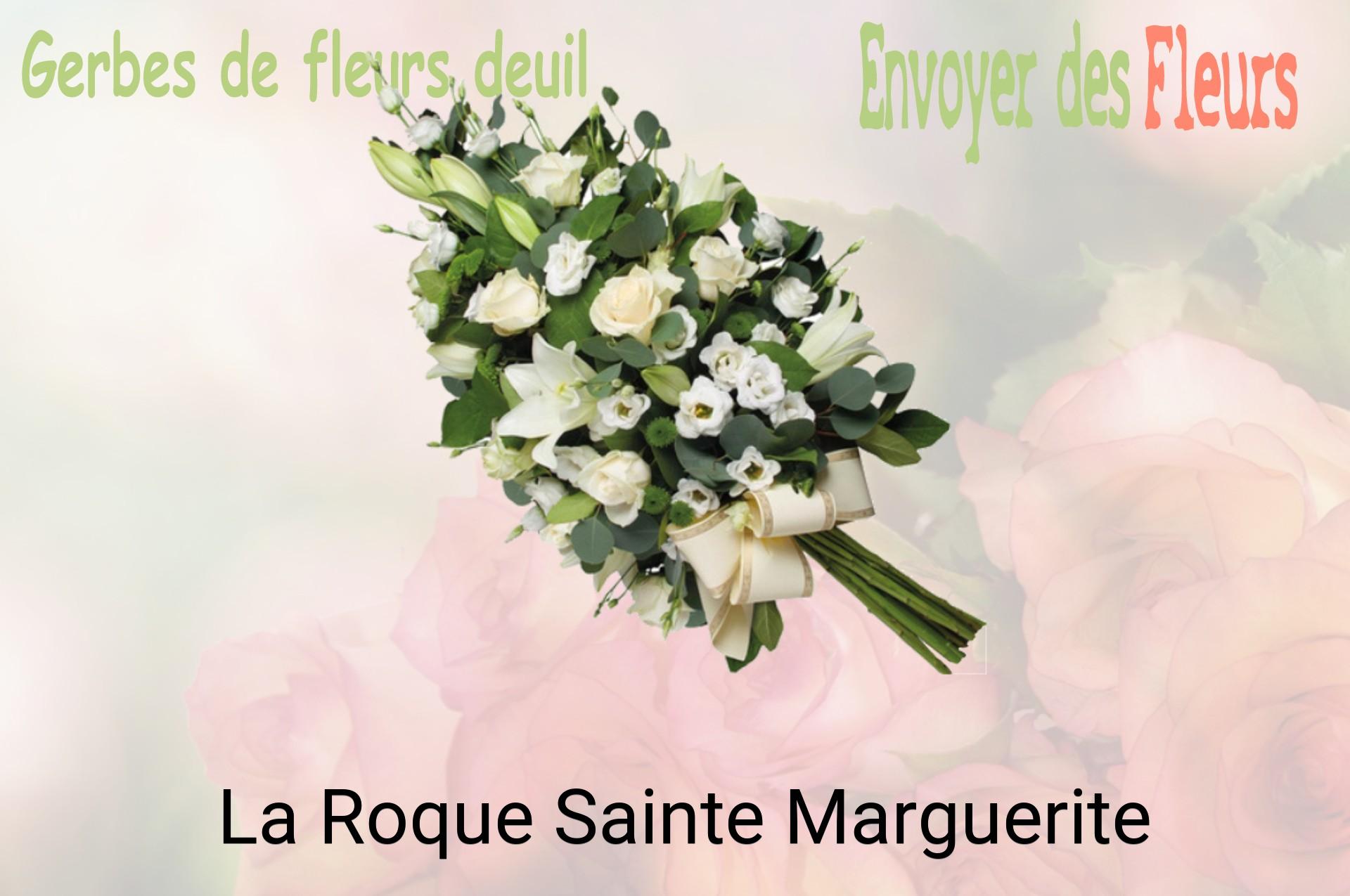 Gerbe de fleurs de deuil livrée à La Roque-Sainte-Marguerite